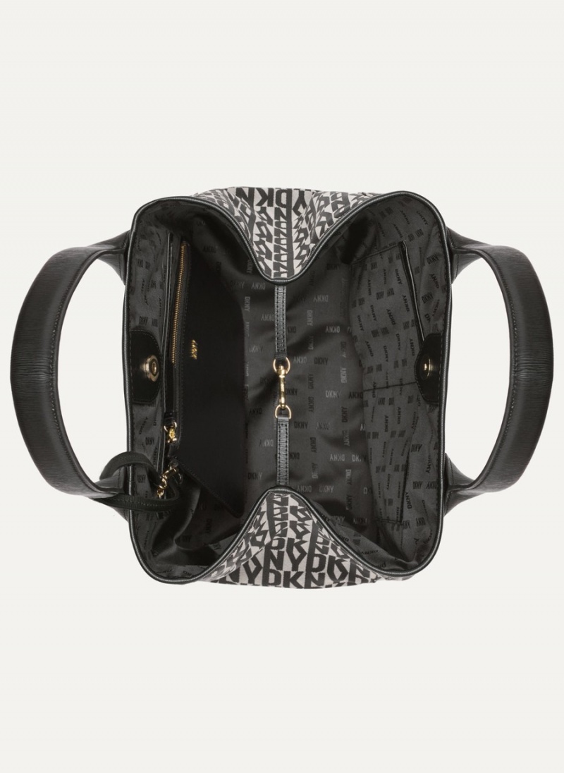 Women's Dkny Grayson Large Tote Bags Black | Z8963986