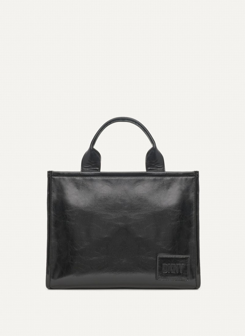 Women's Dkny Hadlee Medium Tote Bags Black | W1052495