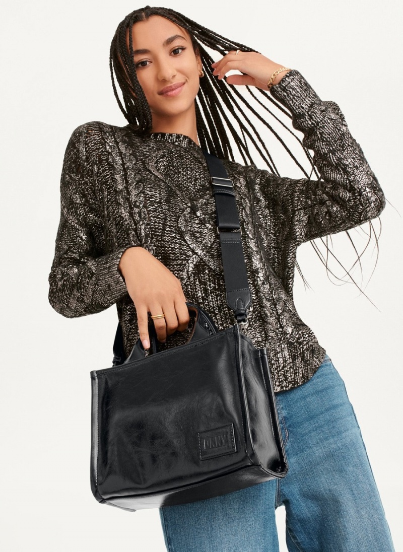 Women's Dkny Hadlee Sm Tote Bags Black | Z6893654