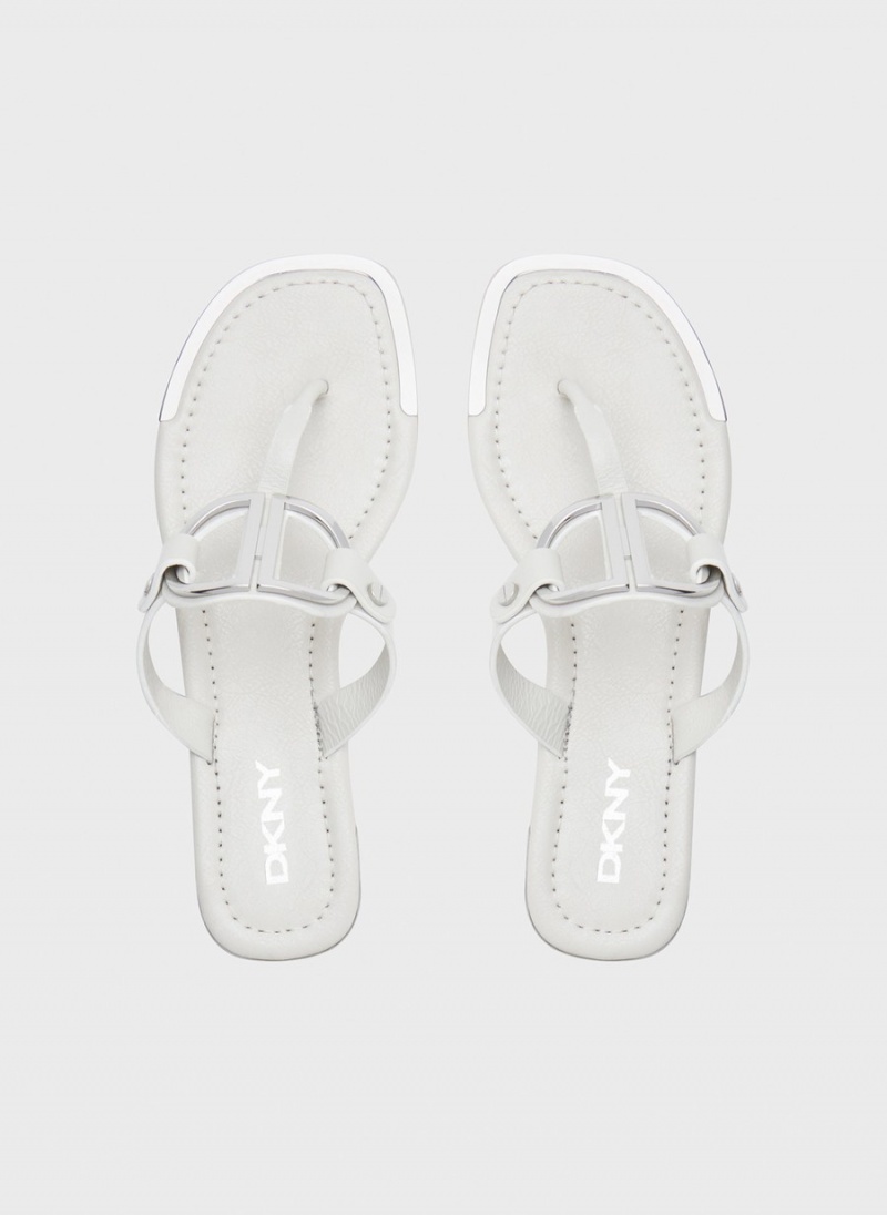 Women's Dkny Hartford Sandals White | S0251295