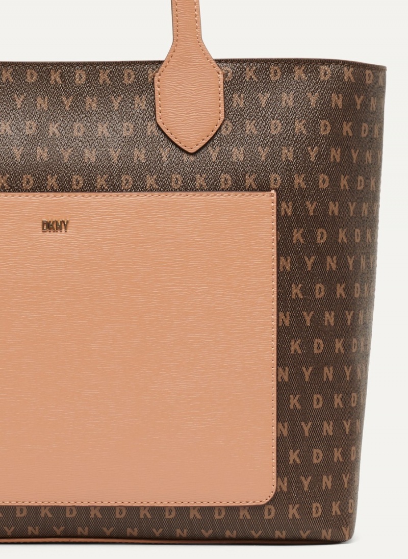Women's Dkny Ines Tote Bags Brown | R1296570