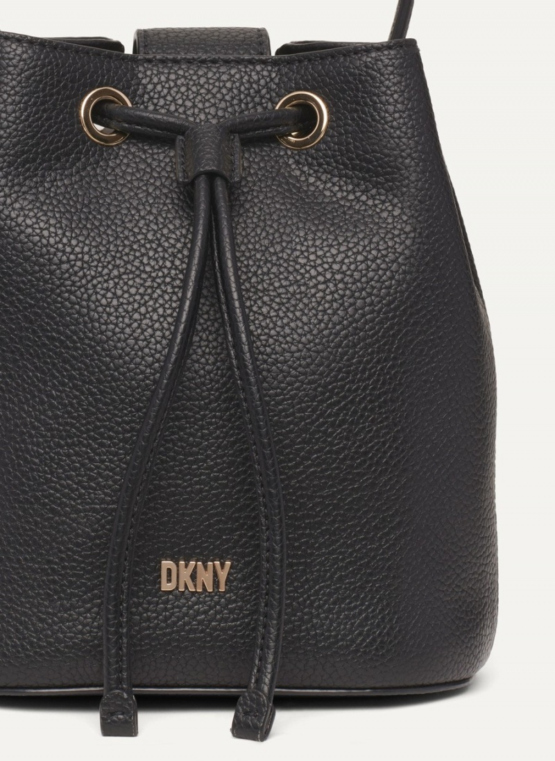 Women's Dkny Inessa Bucket Bags Black | V8953866