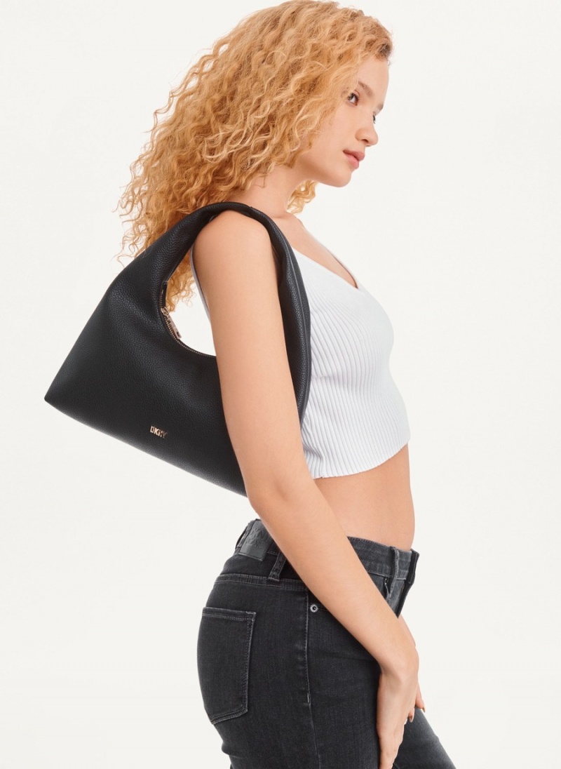 Women's Dkny Inessa Hobo Bag Black | Z3618180