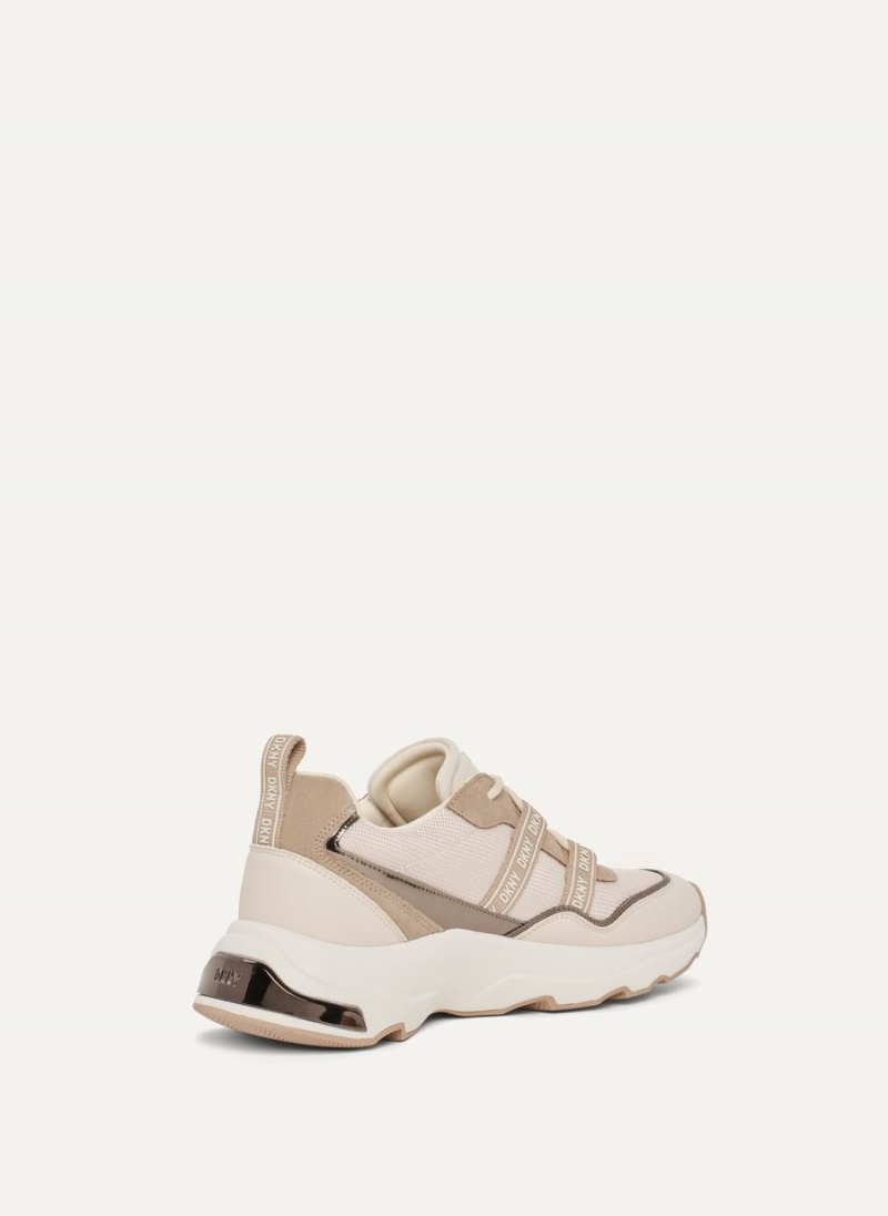 Women's Dkny Justine Slip On Sneakers Beige | J6176292