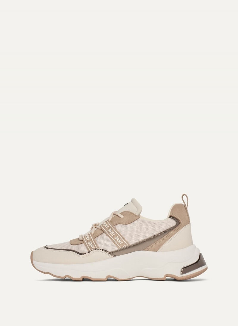 Women\'s Dkny Justine Slip On Sneakers Beige | J6176292