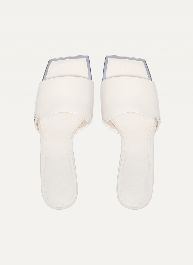 Women's Dkny Kailyn Heeled Mules White | F8599985