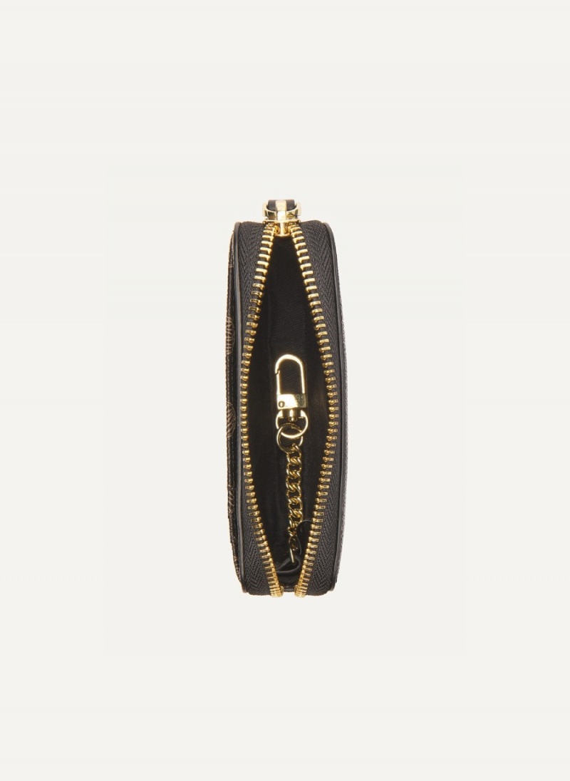 Women's Dkny Keyfob - Logo Pvc Card Case Black | W9167520