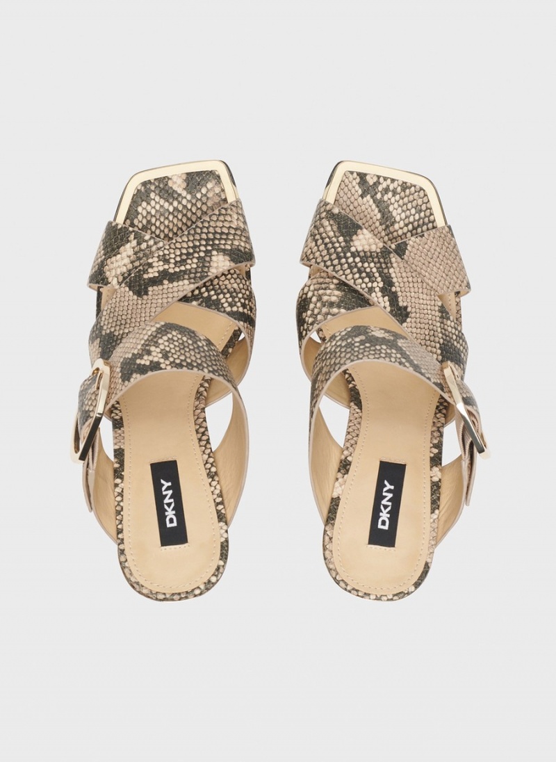 Women's Dkny Lake With Buckle Sandals Snake | R5934620