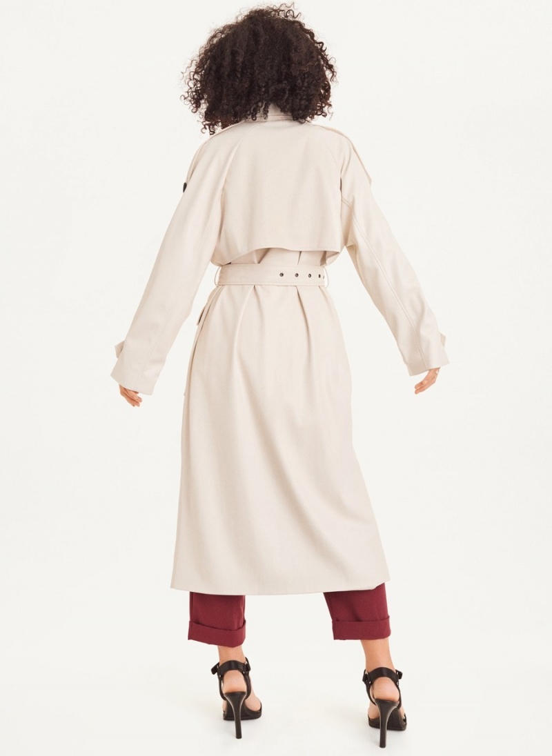 Women's Dkny Lightweight Trench Coat Beige | G5263534