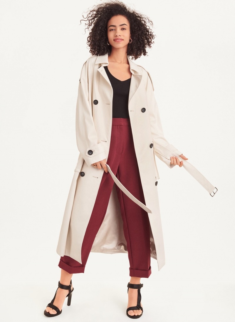 Women's Dkny Lightweight Trench Coat Beige | G5263534