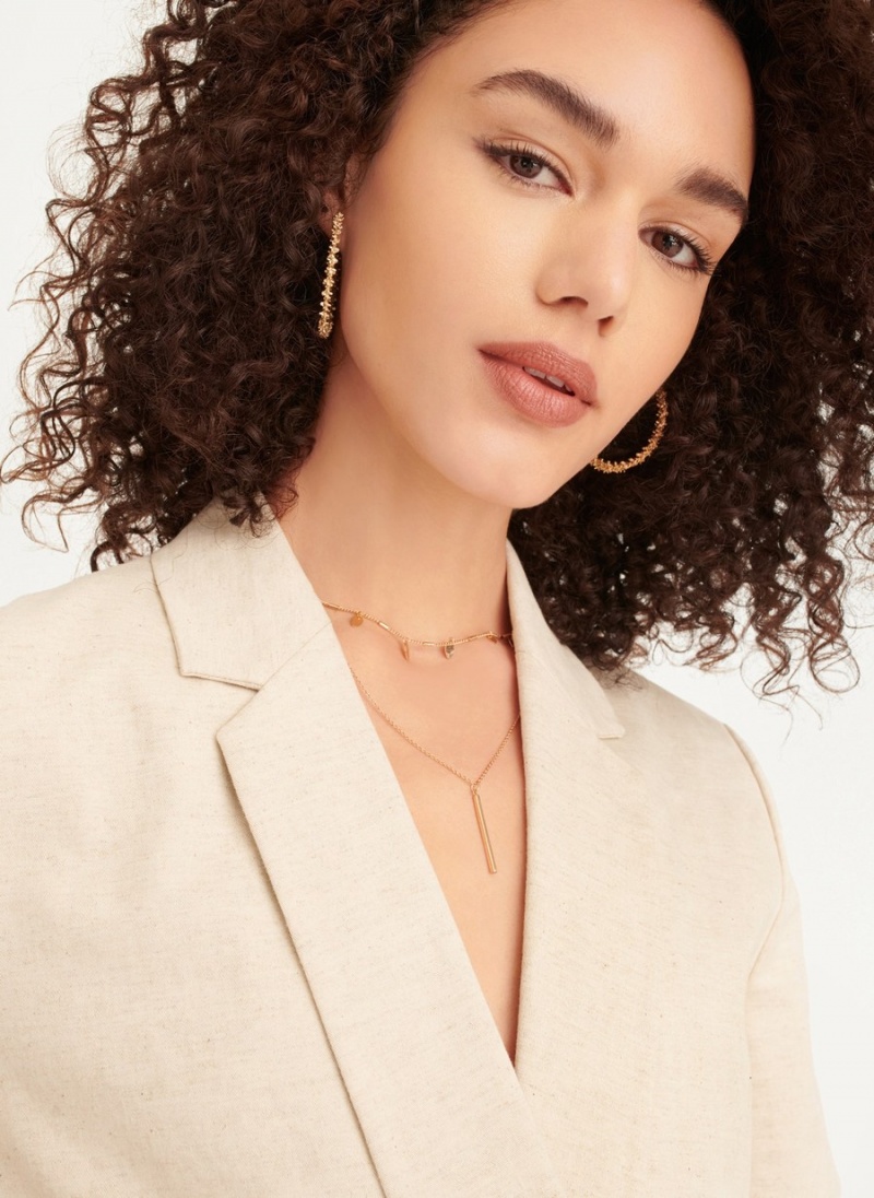 Women's Dkny Linen Cut Out Dress White | I7664613