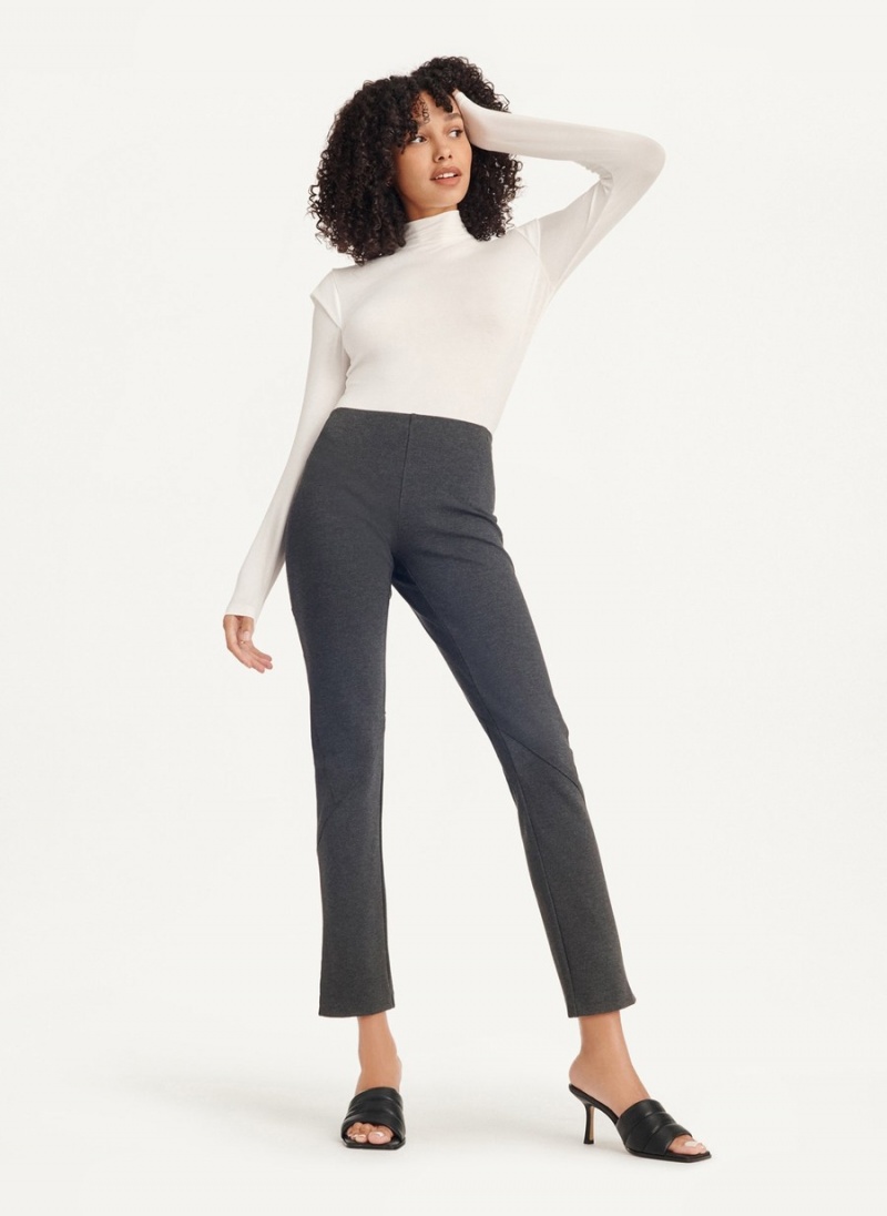 Women\'s Dkny Long Sleeve Mockneck Sholder Pad Bodysuit White | O0162996