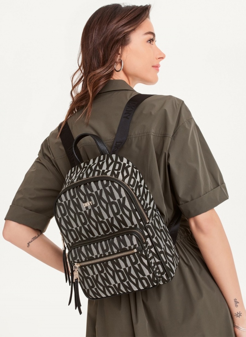 Women's Dkny Maxine Backpacks Black | T5436885