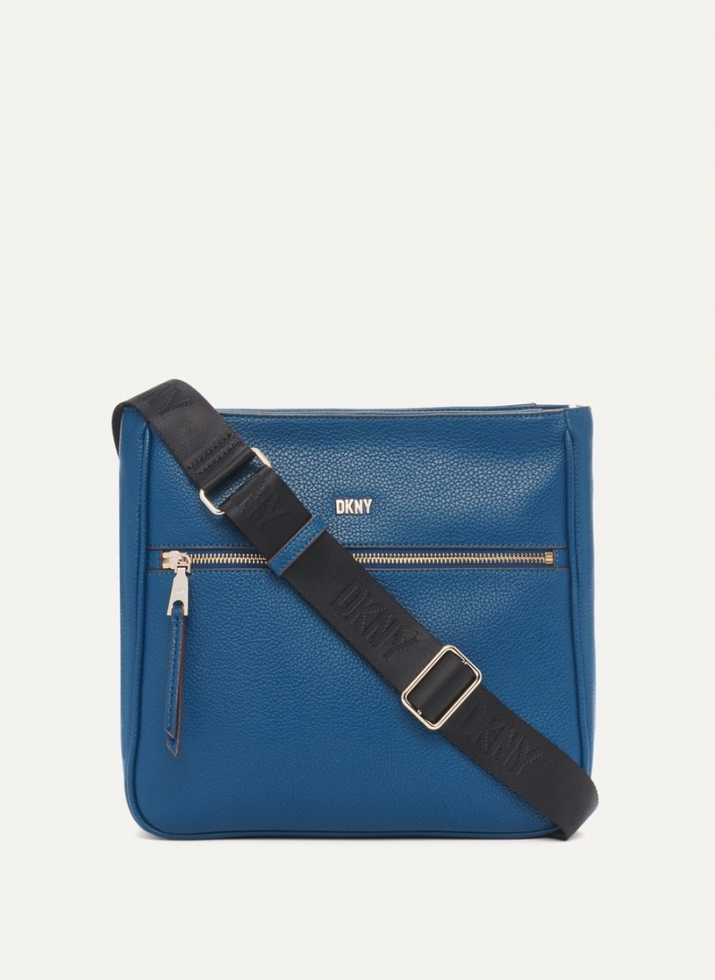 Women's Dkny Maxine Messenger Shoulder Bags Blue | H6426201