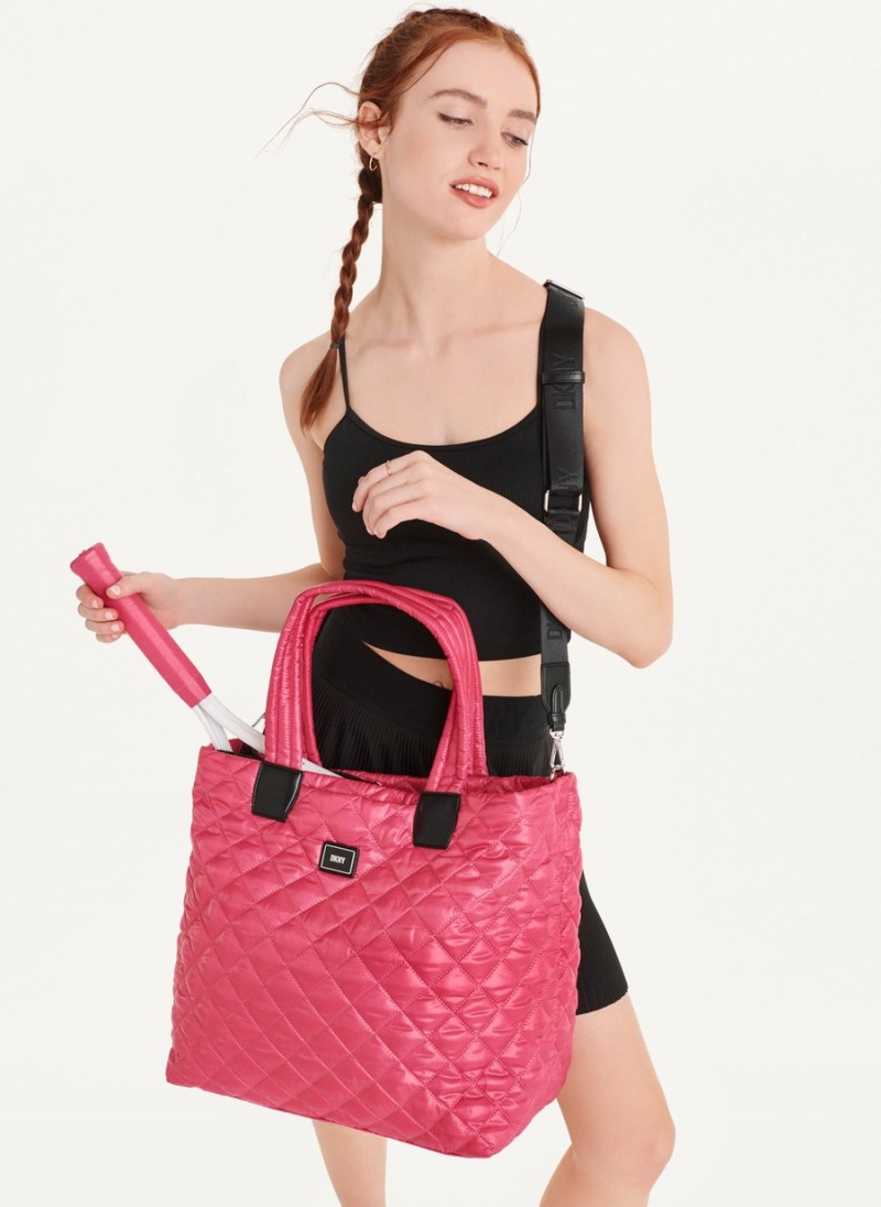 Women's Dkny Maya Tote Bags Pink | N0953356