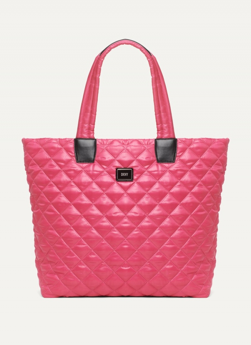 Women\'s Dkny Maya Tote Bags Pink | N0953356