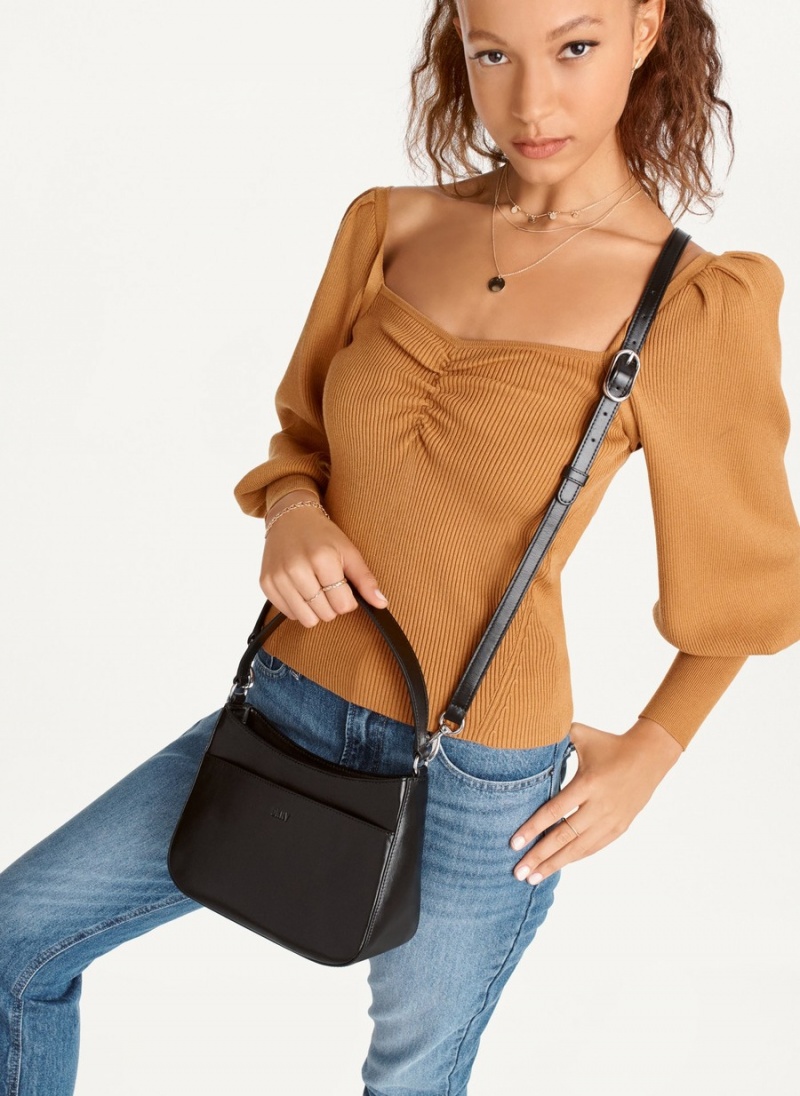 Women's Dkny Medium Shoulder Bags Black | R3588839
