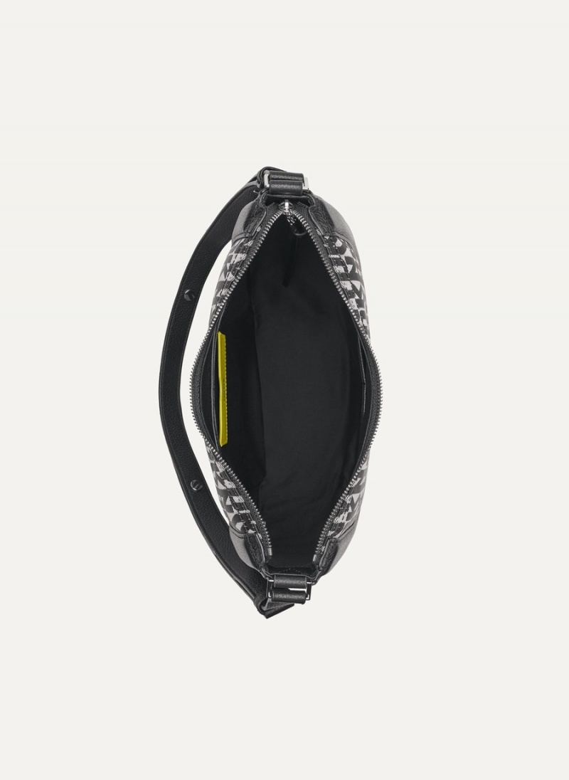 Women's Dkny Metro Logo Hobo Bag Black | P8376561