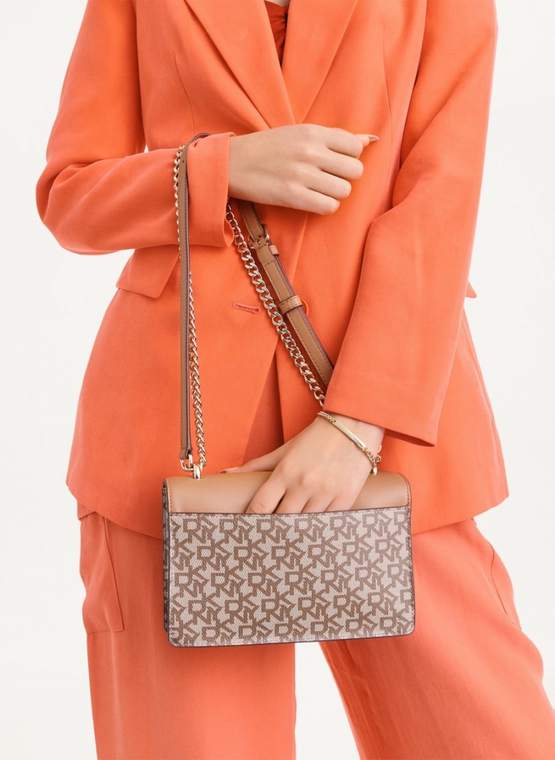 Women's Dkny Millie Shoulder Bags Brown | Z1846883