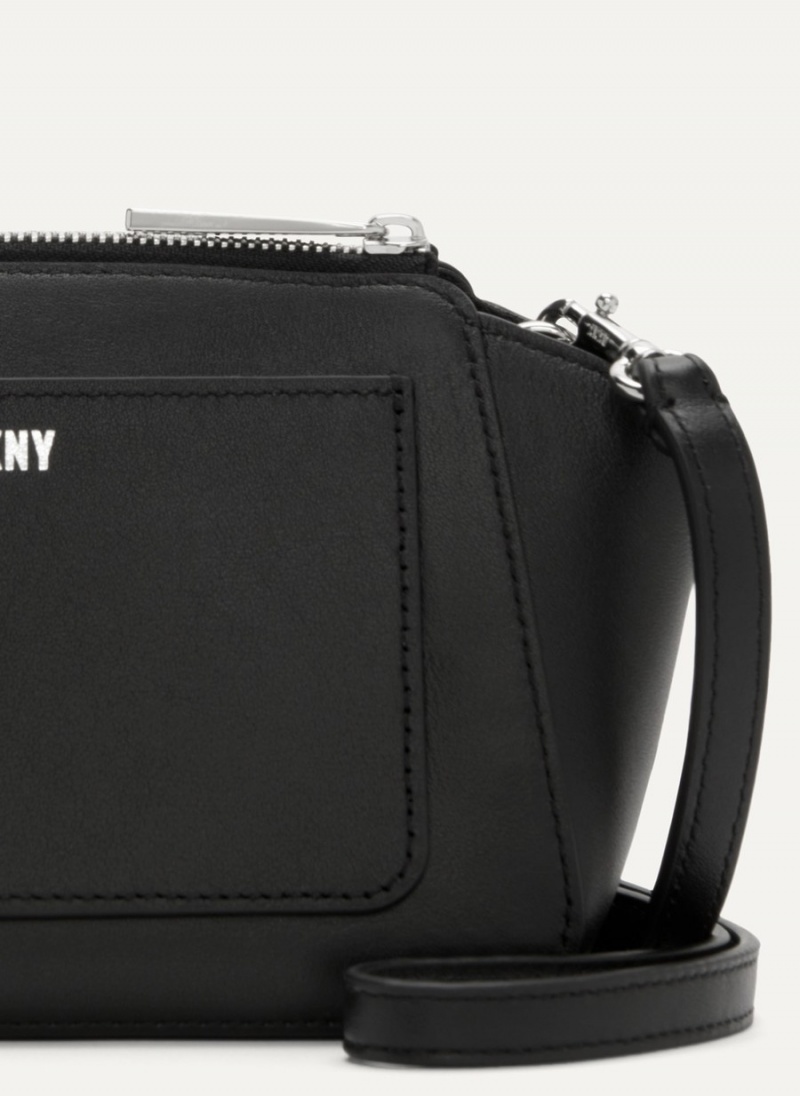 Women's Dkny Mini Dome Crossbody Bags Black | U4676456
