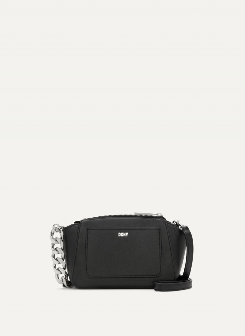 Women\'s Dkny Mini Dome Crossbody Bags Black | U4676456