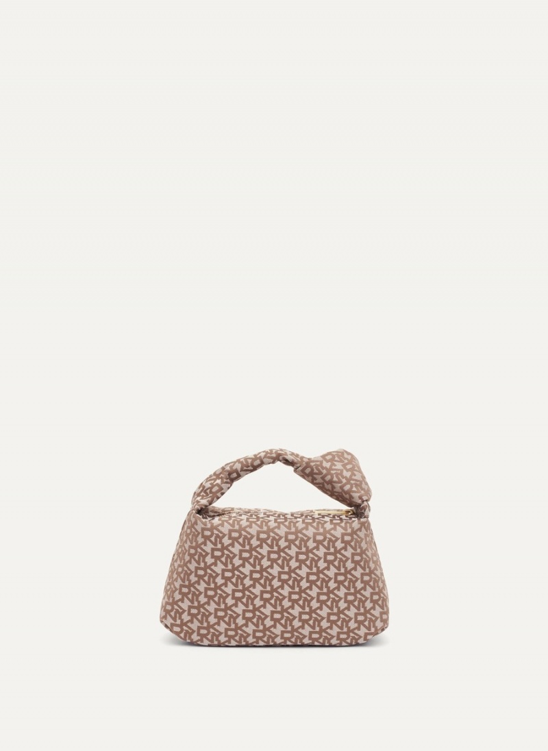 Women\'s Dkny Mini Knot Tote Bags Beige | U3168498