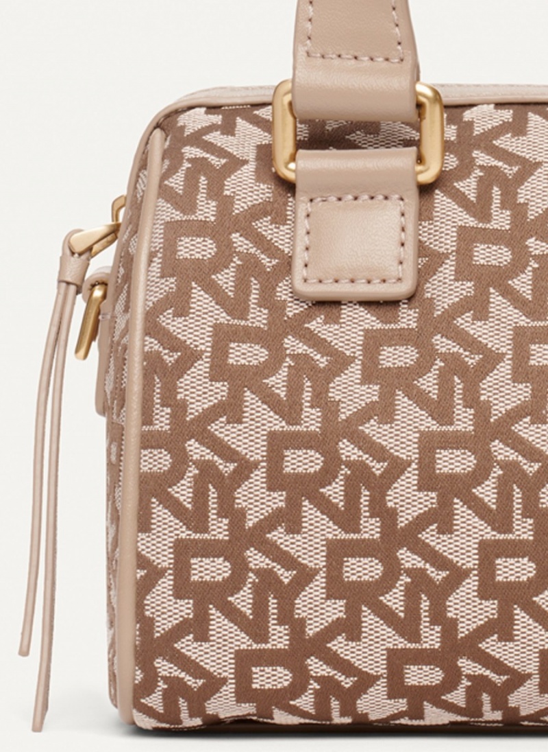 Women's Dkny Mini Satchel Crossbody Bags Beige | D4134893