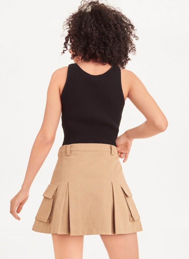 Women's Dkny Mini Skirts Brown | R2468333
