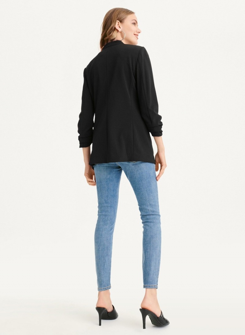 Women's Dkny Open Front With Pockets Jackets Black | Y3349186