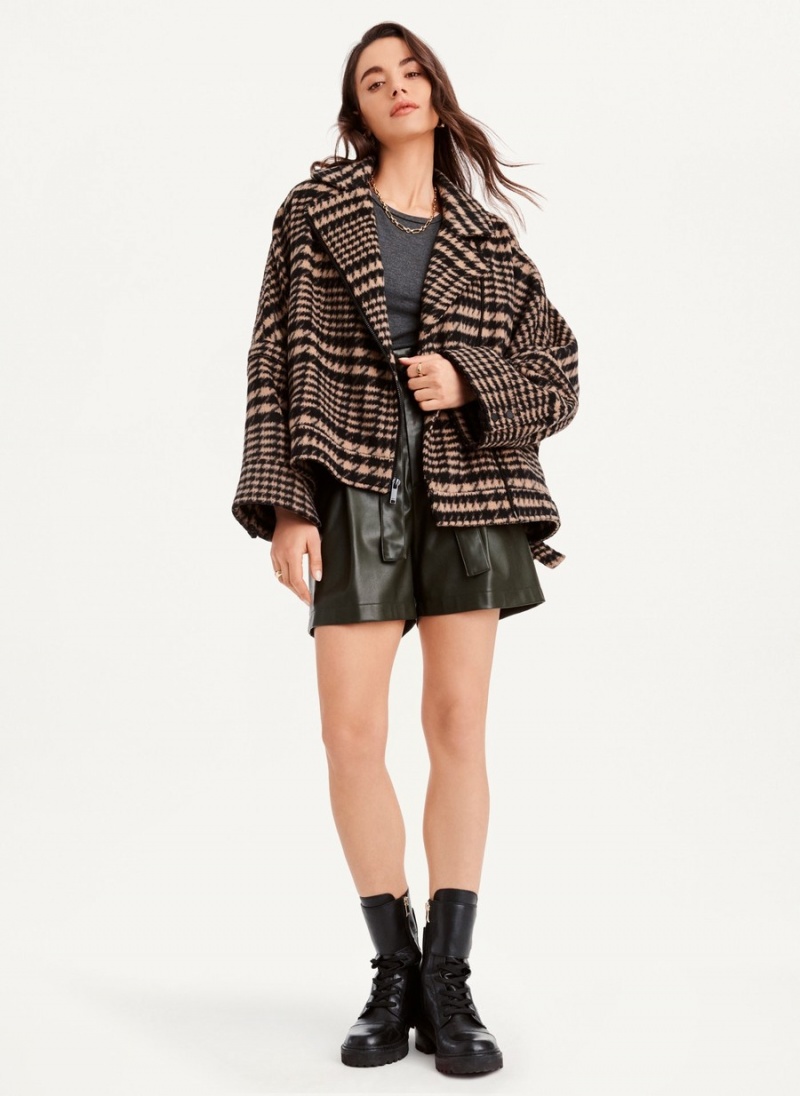 Women's Dkny Oversized Relaxed Jackets Brown | B7330063