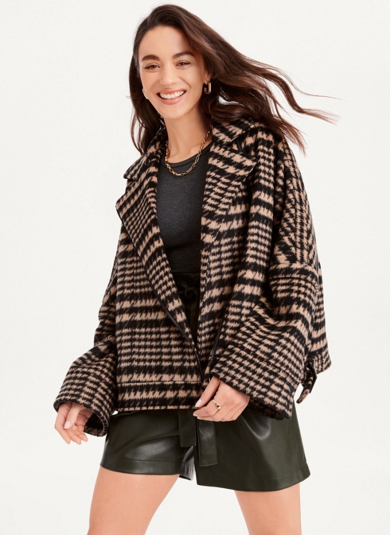 Women\'s Dkny Oversized Relaxed Jackets Brown | B7330063