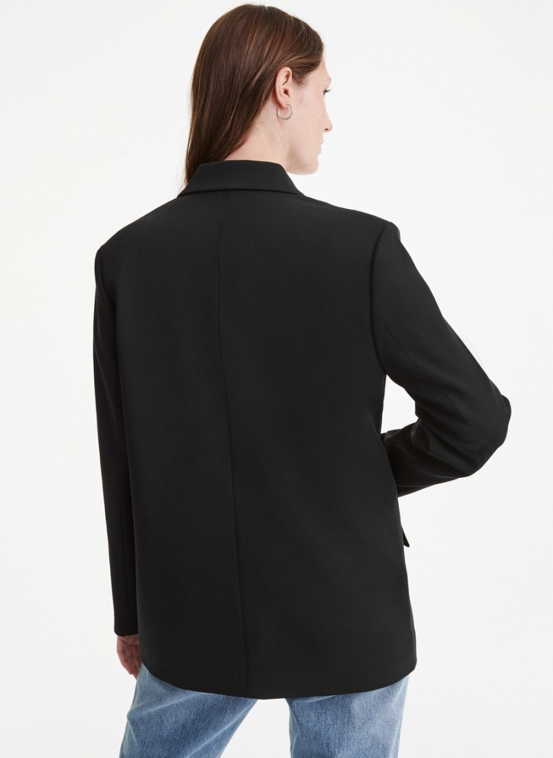 Women's Dkny Oversized Tailoring Jackets Black | U7756163