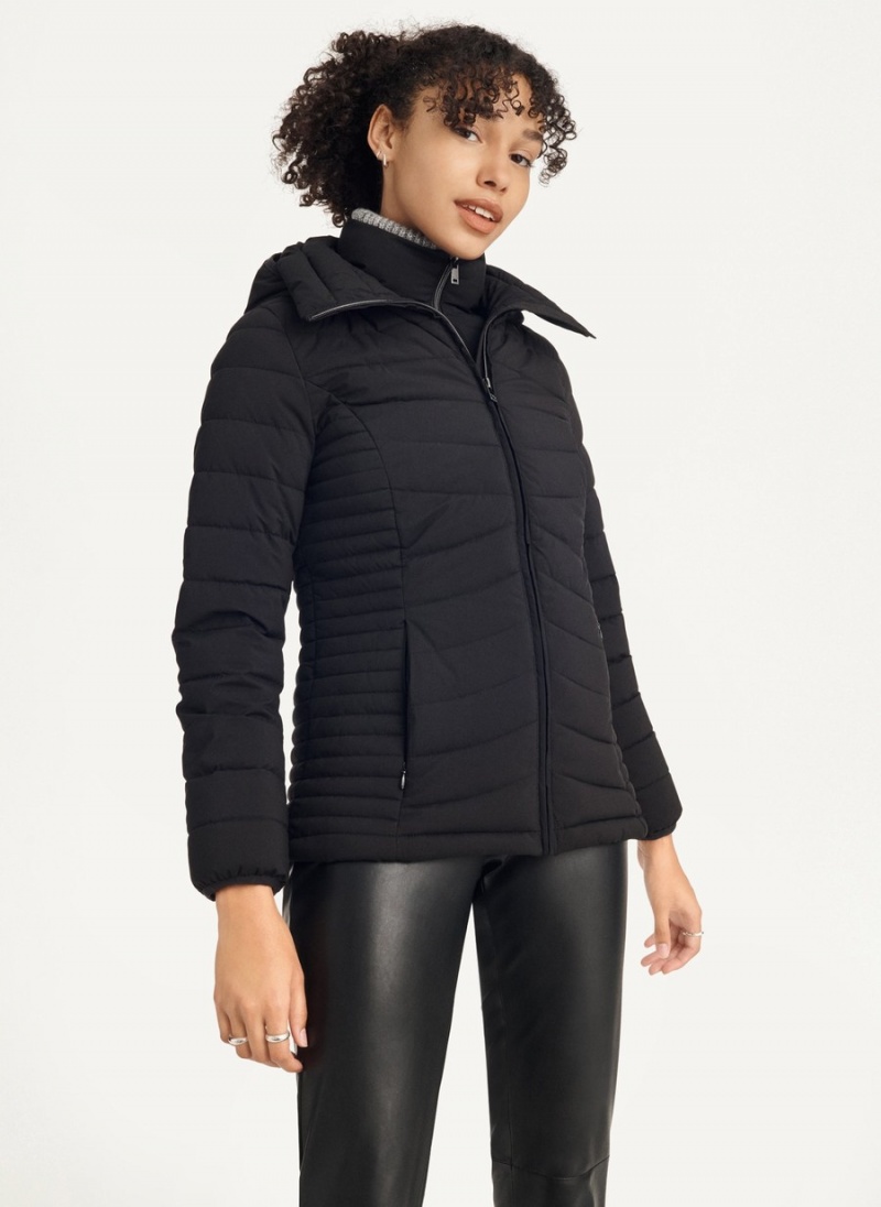 Women's Dkny Packable Jackets Black | Z7359158