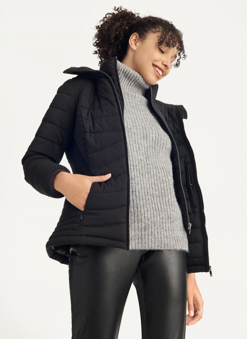Women's Dkny Packable Jackets Black | Z7359158