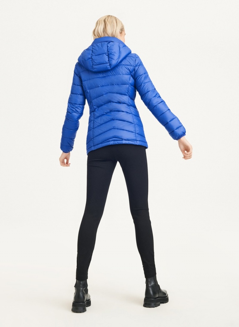 Women's Dkny Packable Puffer Jacket Blue | G6163347