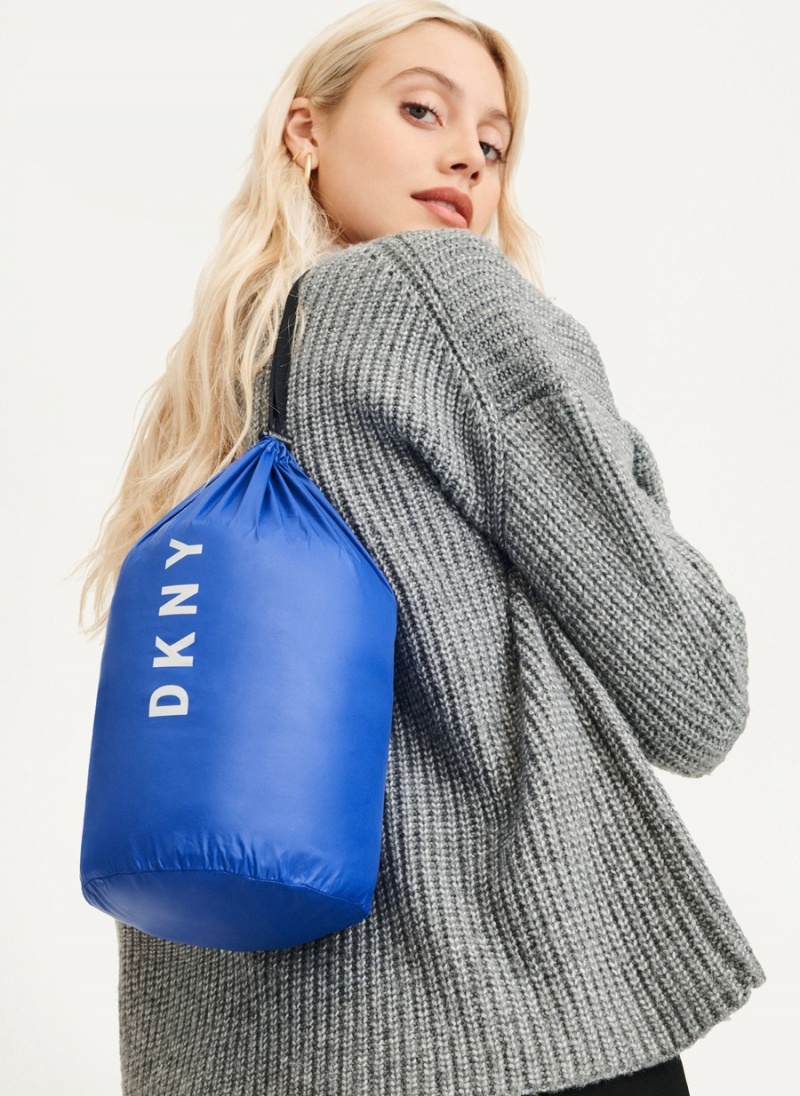 Women's Dkny Packable Puffer Jacket Blue | G6163347