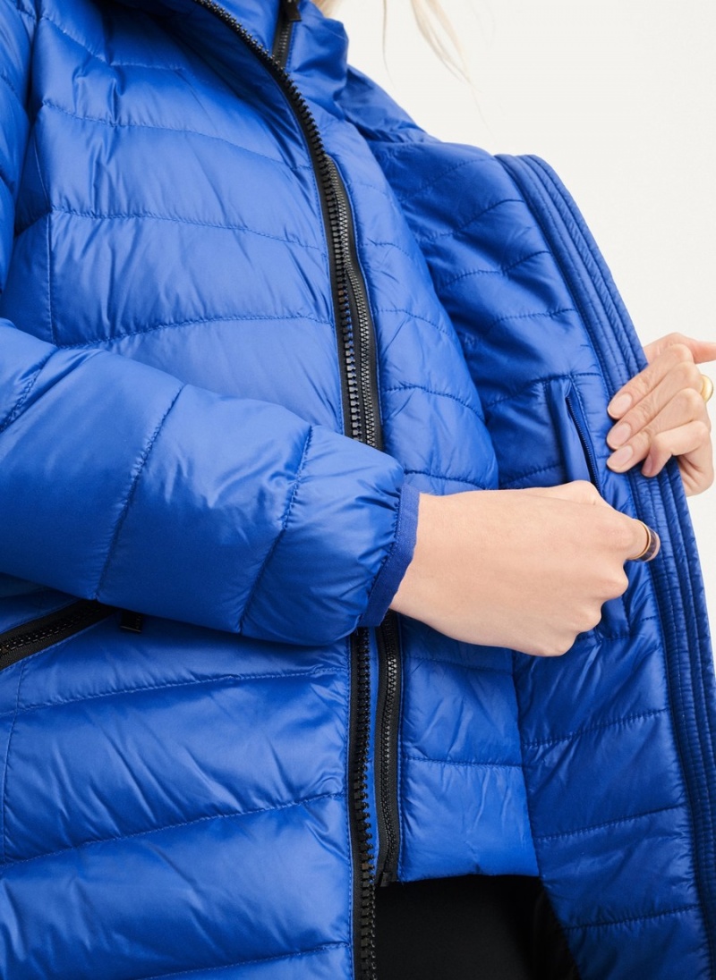 Women's Dkny Packable Puffer Jacket Blue | G6163347
