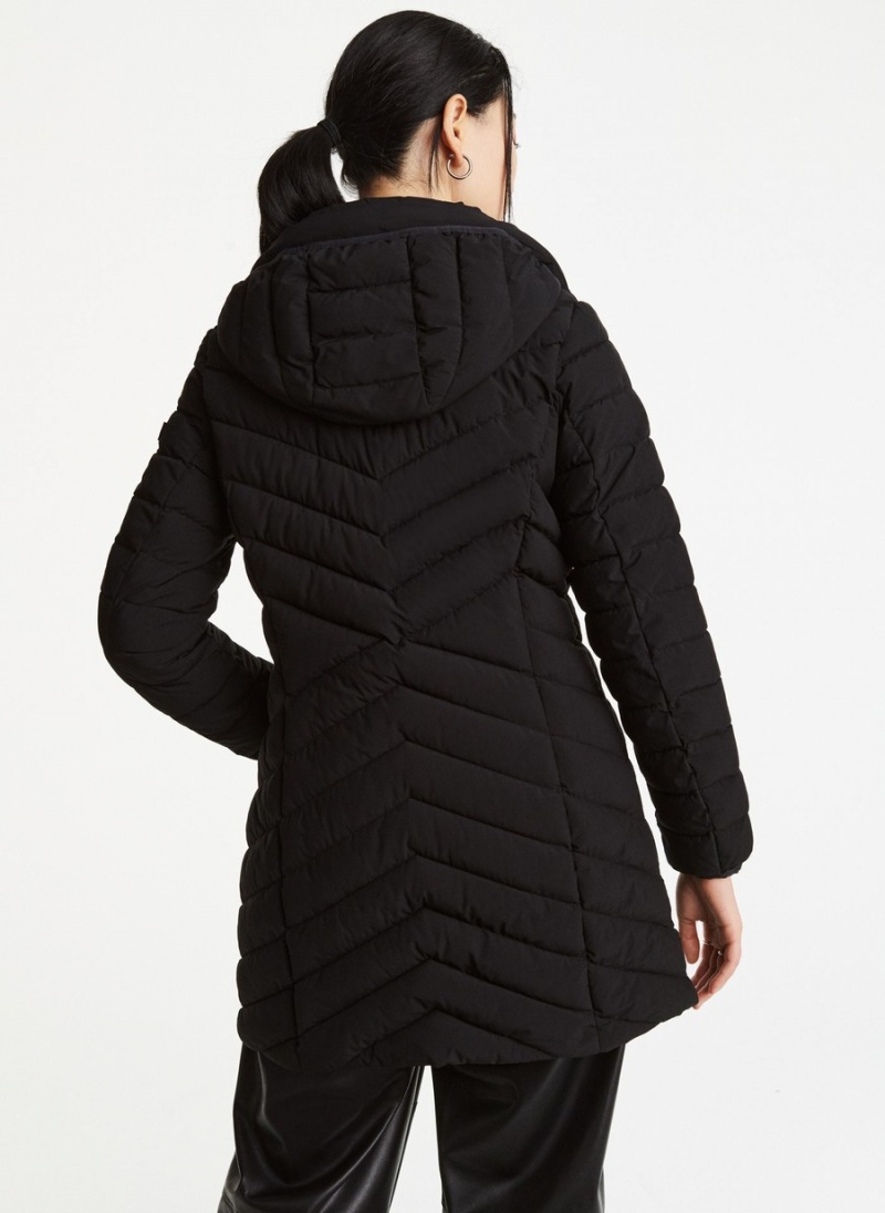 Women's Dkny Packable Vestie Walker Jackets Black | B4481844