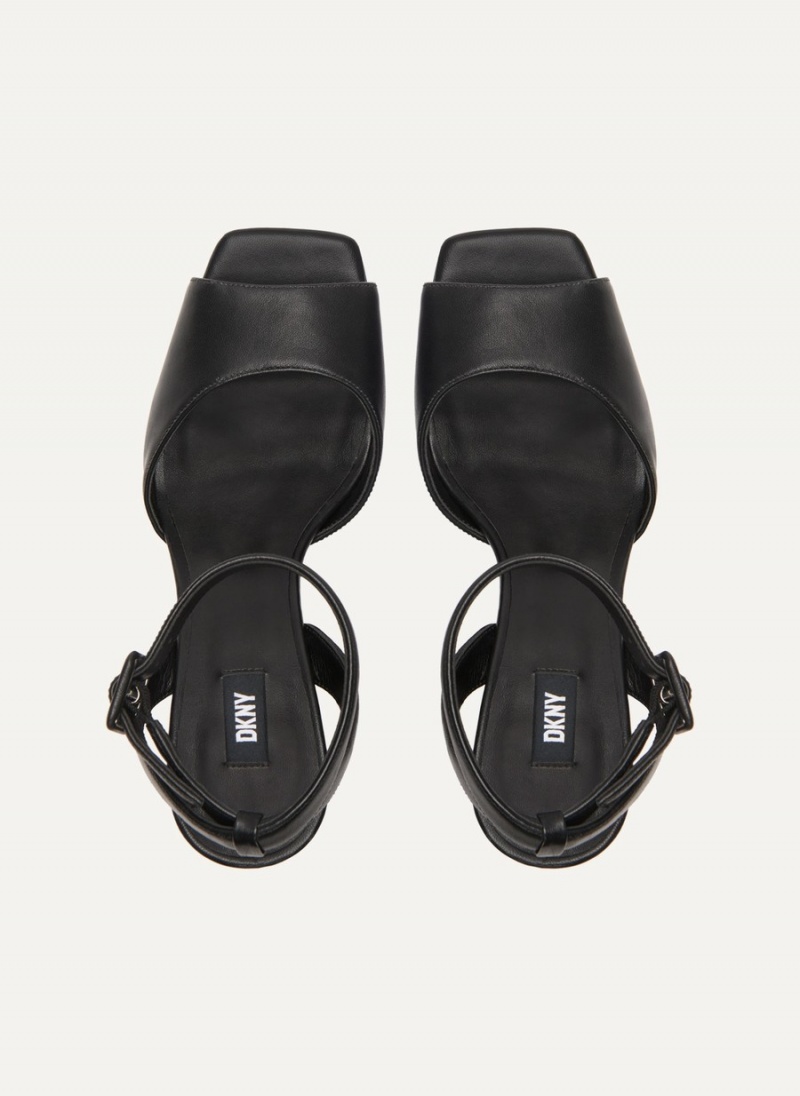 Women's Dkny Party Platform Sandals Black | V9181773