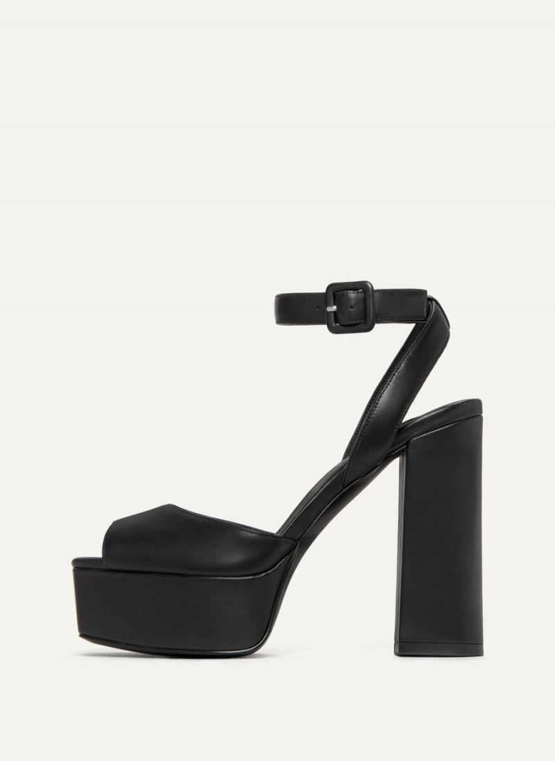 Women\'s Dkny Party Platform Sandals Black | V9181773