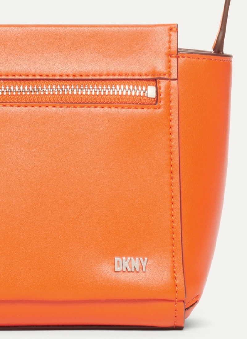 Women's Dkny Pax Crossbody Bags Orange | T6421614