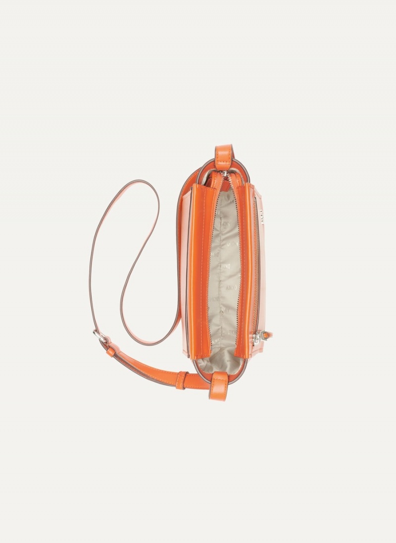 Women's Dkny Pax Crossbody Bags Orange | T6421614