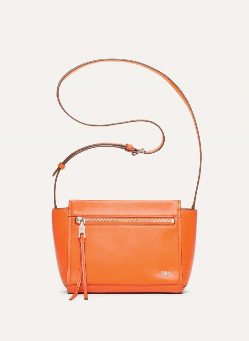 Women\'s Dkny Pax Crossbody Bags Orange | T6421614