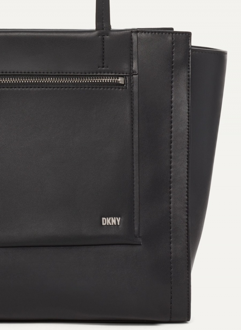 Women's Dkny Pax Large Tote Bags Black | B2990511