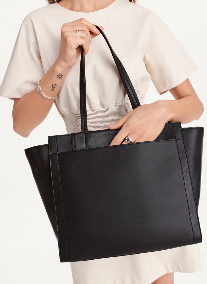 Women's Dkny Pax Large Tote Bags Black | B2990511