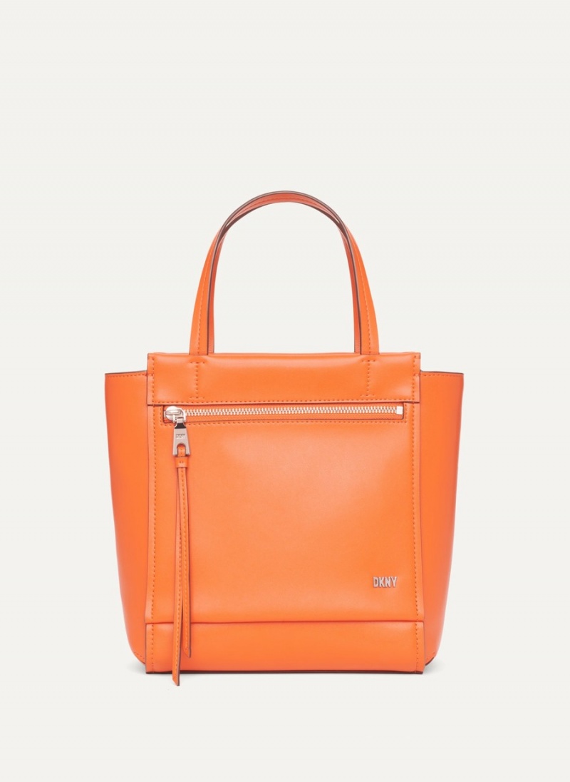 Women\'s Dkny Pax North-South Tote Bags Orange | Q7828587