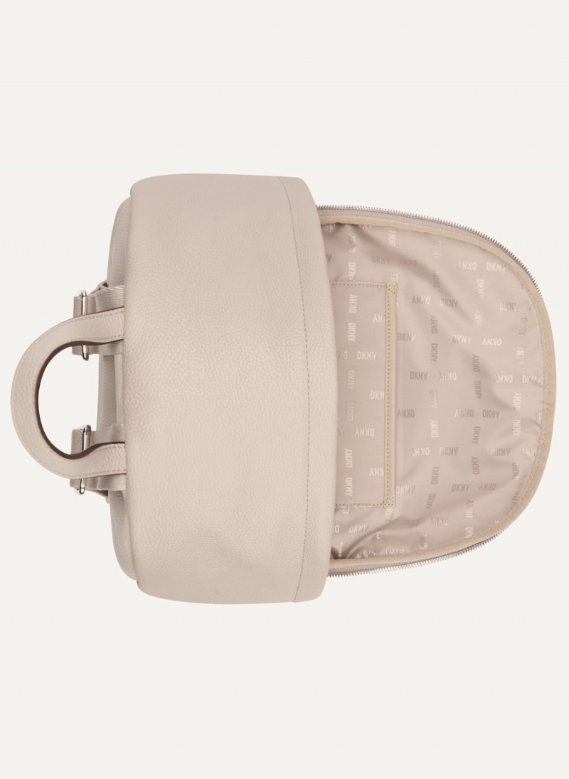 Women's Dkny Phoebe Backpacks Beige | G7235421