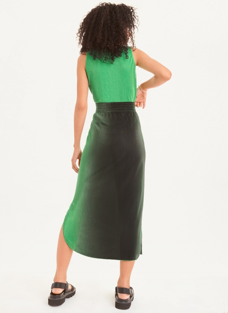 Women's Dkny Pleated Skirts Green | W1252779