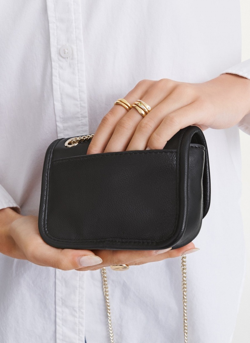 Women's Dkny Porter Micro Mini Crossbody Bags Black | U3544289