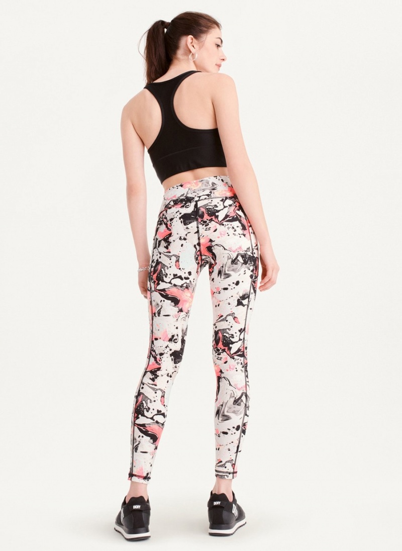 Women's Dkny Printed Leggings Black | Y5471412